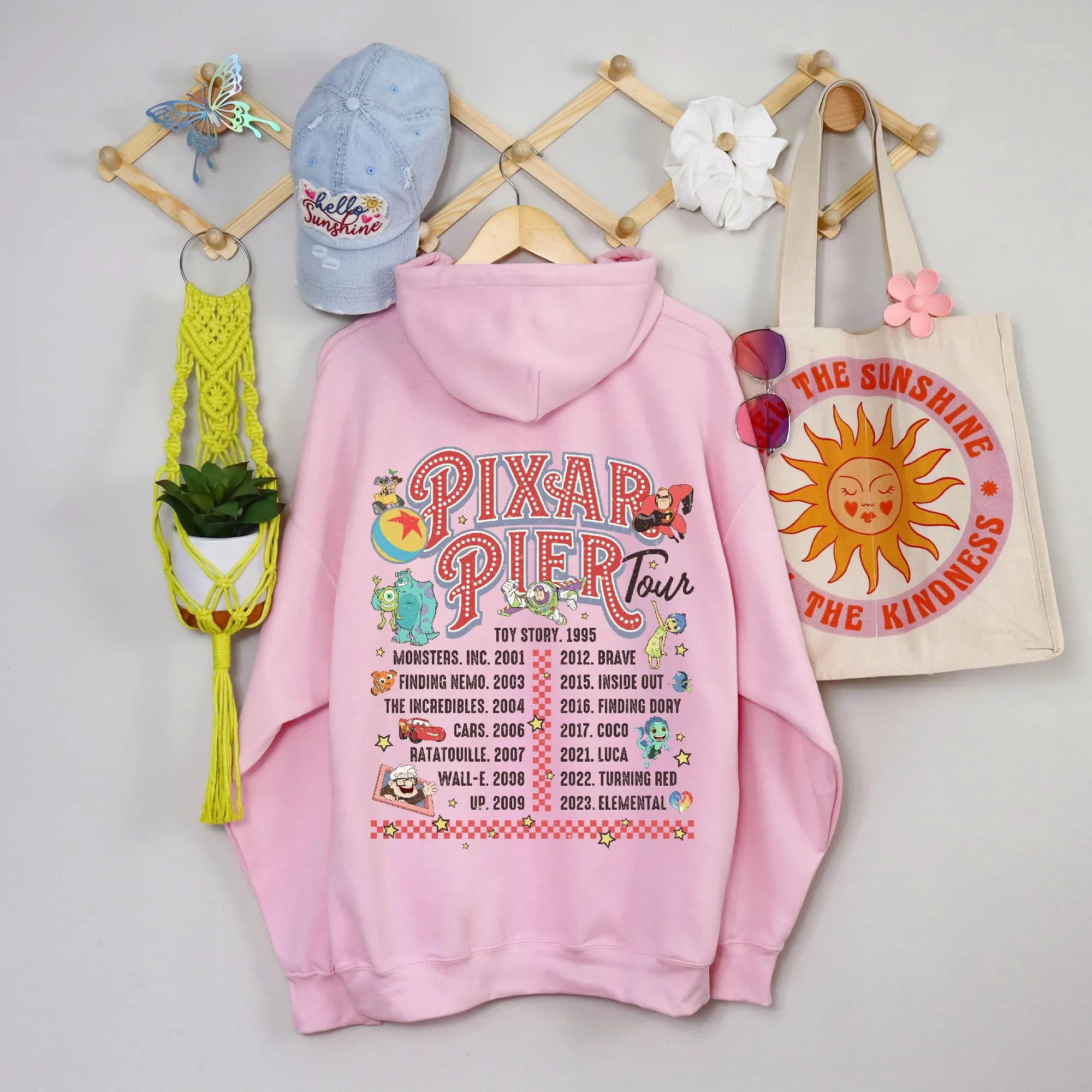 Pixar Pier Disneyland Hoodies – Unisex-Herbst-/Winter-Neue Hoodies – Bequem und lässig für alle Jahreszeiten, Gothic-Kleidung