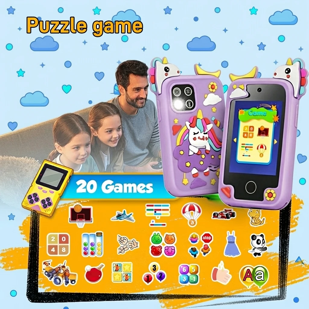 8G 키즈 유니콘 미니 스마트폰 2.8인치 터치스크린  - Kids Toys Smartphone 리뷰 및 가격