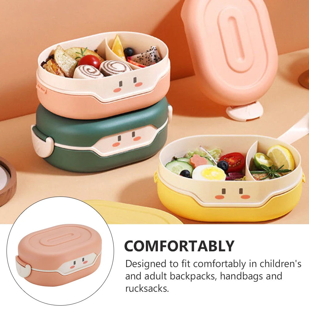 

Portable Adorable Lunch Case For Office School Fresh-Keeping Food Storage Lightweight Pp Material Kids Adult