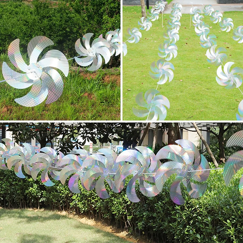 

Светоотражающие вертушки, устройства для отпугивания птиц, уличные ветряные мельницы, декор для дома и сада, ветряные вертушки, внешний декор, идеи для девочек