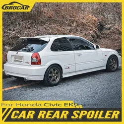 For 1996 1997 1998 1999 2000 Honda Civic EK9 GEN 6 Spoiler High Quality ABS Plastic Gloss Black Spoiler Trunk Boot Wing Spoiler