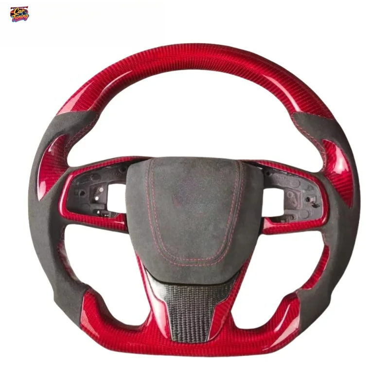 For Honda 10thCivic CRV Breeze 10th Generation Customized Carbon Fiber Steering Wheel Modification Without Airbag