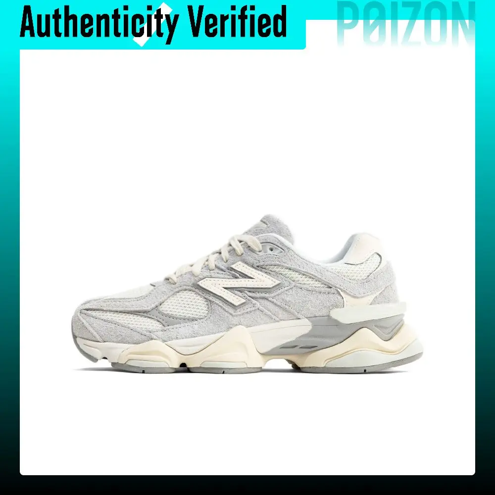Zapatillas deportivas New Balance NB 9060, modelo unisex de caña baja, color gris y blanco, U9060HSA.
