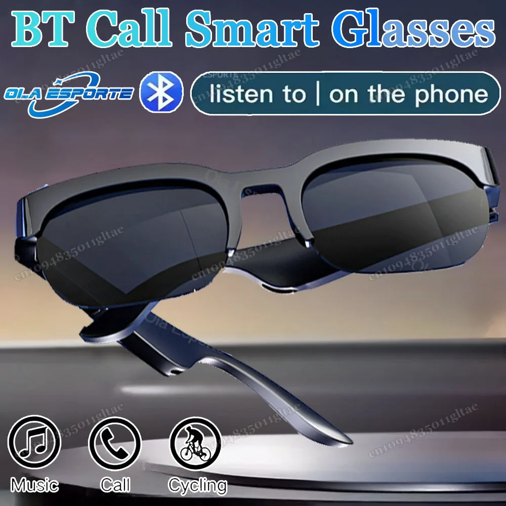 Stereo Earphones Wireless Headset with Mic Glasses Sunglasses for Driving Cycling Sports Noise Reduction Headphones Sunglasses