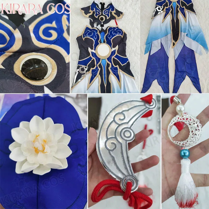 

New 2025 Star Rail Jingliu Costume Wig Full Set Dress Outfit Uniform with Accessories Jing Liu Cosplay Costumes❤❤dd