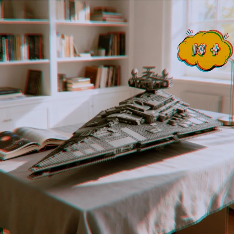 

Супер отличный космический корабль UCS Имперский разрушитель Moc Дисплей Строительные блоки Кирпичи Игрушки Рождественские подарки