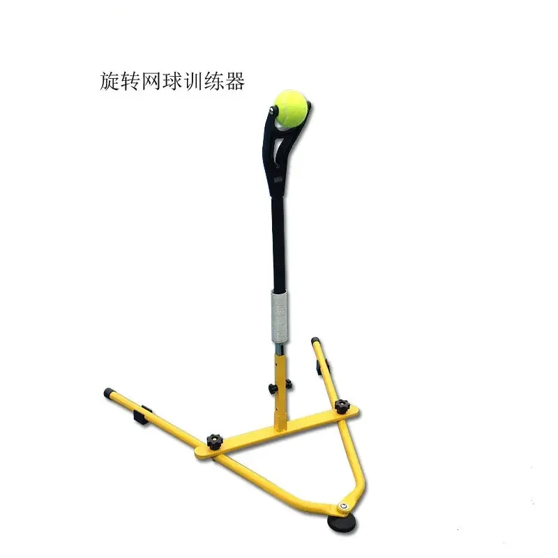 

Rotary tennis trainer, portable tennis swing trainer