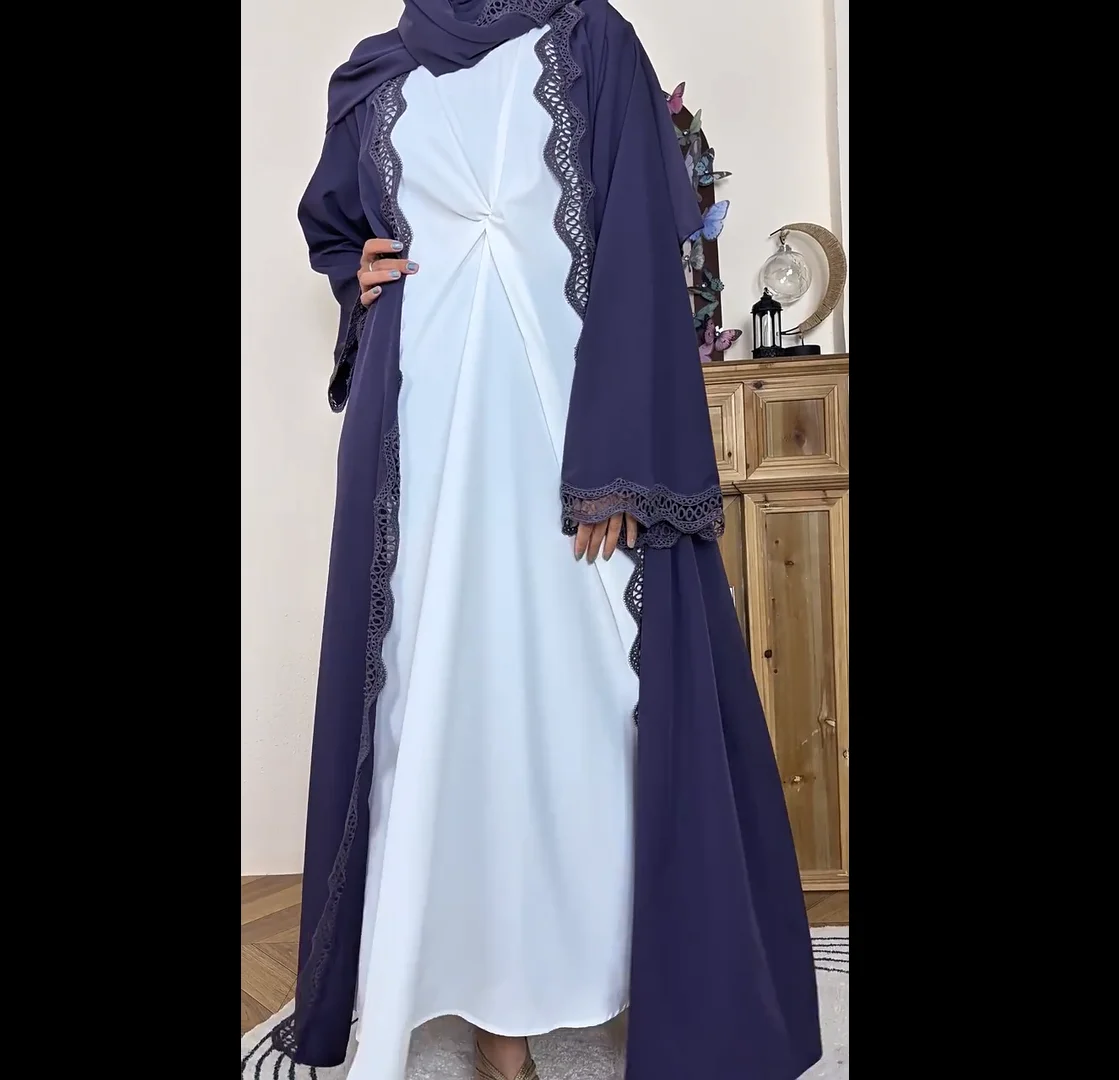

Ramadan Dubai Kimono Jalabiya Women Muslim Hijab Dress Eid Djellaba Embroidery Cardigan Islam Clothing Kaftan Robe Kebaya Abayas