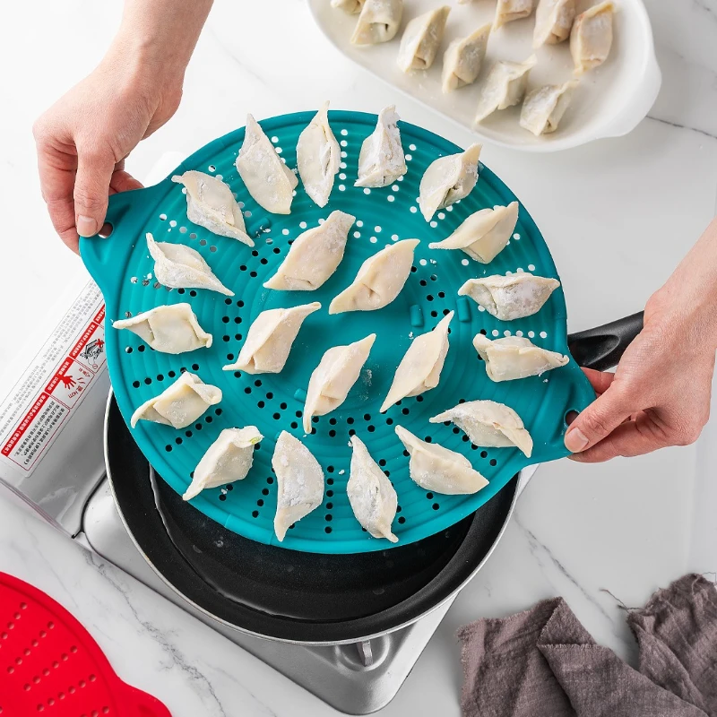 

1pc Steamed drawer, food grade silicone fresh-keeping cover, pot, bowl, plate cover microwave oven reusable splash proof cover