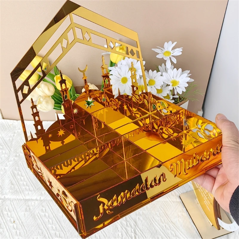 Акриловый держатель конфет для праздничных праздников Eid Holiday Decorative Decor D2rd