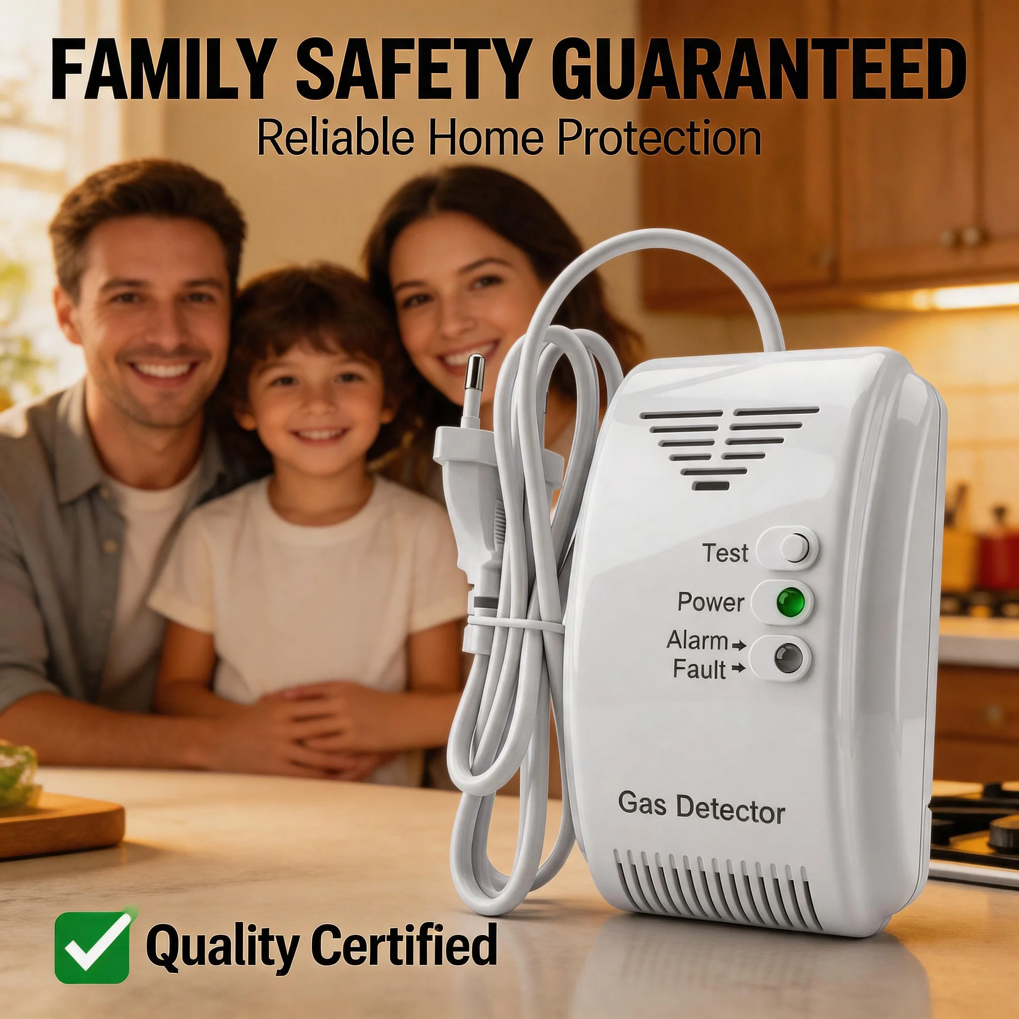 

Natural Gas LPG LNG Liquefied Gas 12V Leakage Alarm Detector Gas Alarm Sensor LED Flash Alarm Sound For RV Car Safety