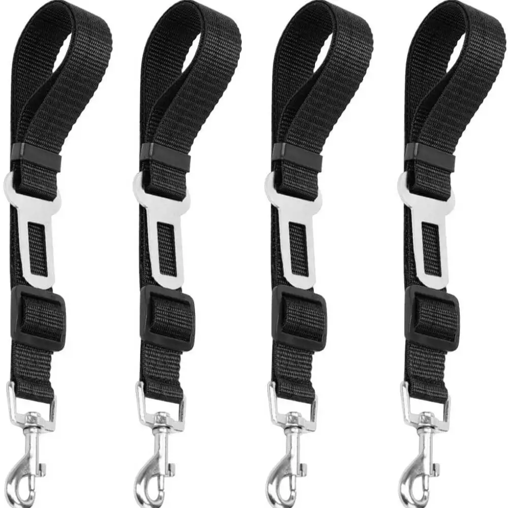 Pet Car Safety Belt Universal Adjustable Dog Seatbelt Elastic Leash Reflective Strap For Traveling Dogs Accessory Supplies