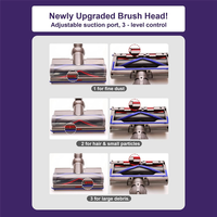 B88B-Vacuum Cleaner Brush Head Direct-Drive, Quick-Release Soft-Bristle Floor & Carpet Brush For Dyson V15 V11 V10 V8, V7