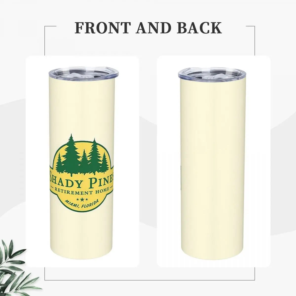 Shady Pines Retirement Home The Golden Girl Stainless Steel Tumbler Vacuum Insulated Mugs Cold Bottle Straws With Lid 20oz