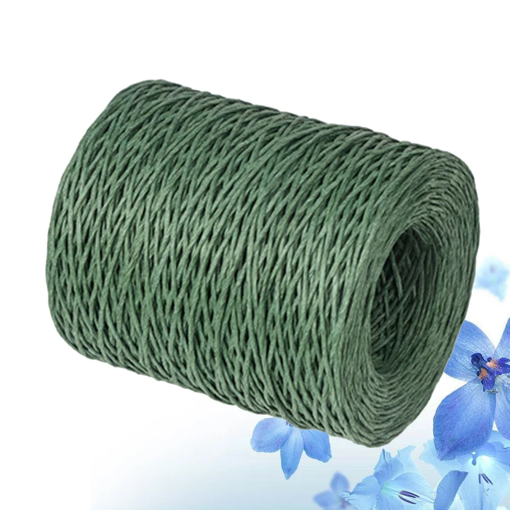 

1 Roll 210M Floral Wire Flower Bouquets Binding Craft Sturdy Waterproof Vine Wire Army Green For Gift Wrapping Ribbon Party