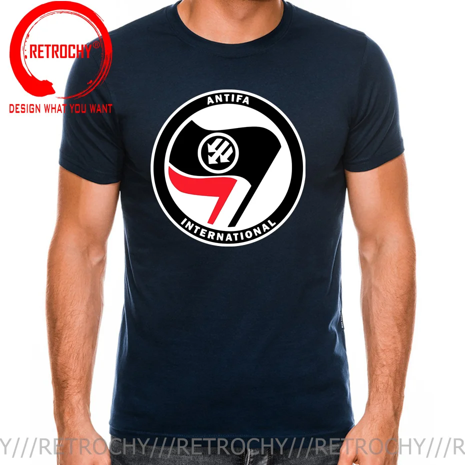 ANTIFASCHISTISCHE AKTION Leftist Antifa Antifascism Antifascist Mens T Shirt Male Brand Tee Shirt Men Summer Anitfa Logo T-shirt