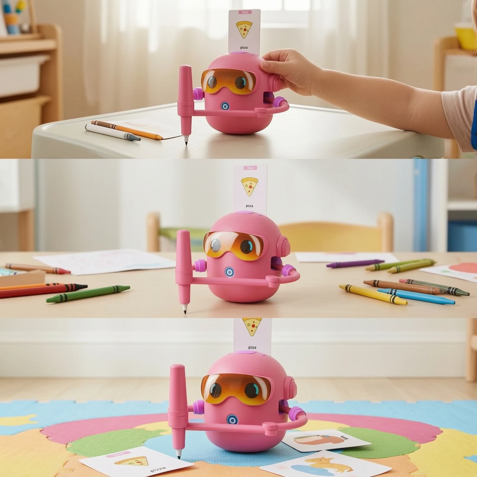 drawing-robot-easy-robot-with-drawing-pen-toy-compact-child-safe-for-children-playroom-classroom