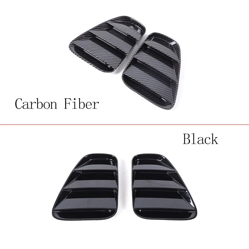 ABS Carbon Fiber/Black Rear Tail Light Cover Decorative Sticker For Fiat 500 Abarth 595 695 2016-2024 Car Exterior Accessories