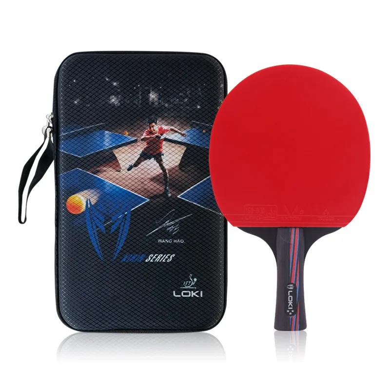 

LOIN X3 Ping Pong Racket RXTON3 Pimples-in Table Tennis Racket with ITTF Rubber 5 Wood Blade Recreational Bat for Entry Players