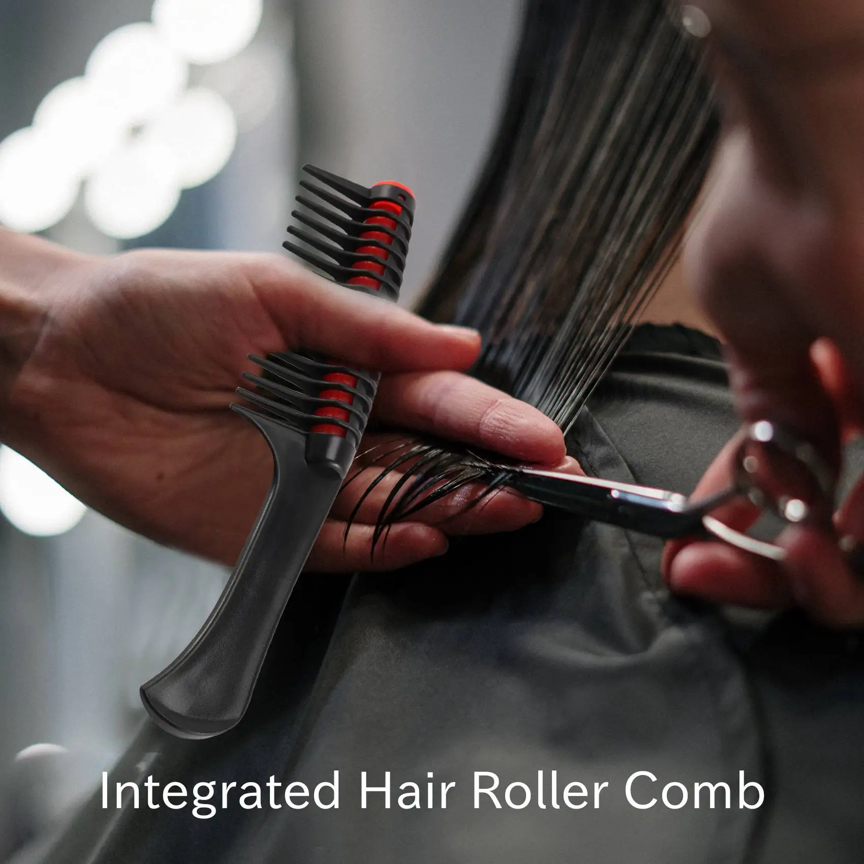A44Z-3 Pack Hair Comb, Comb Roller, Detangling Roller Comb Integrated Hair Roller Comb, Anti Splicing Comb For Salon Barber Hair