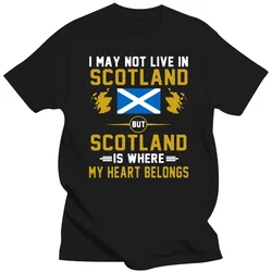 Funny Scotland My Heart Belongs T Shirt Graphic Cotton Streetwear Short Sleeve Birthday Gifts Summer Style T-shirt Mens Clothing