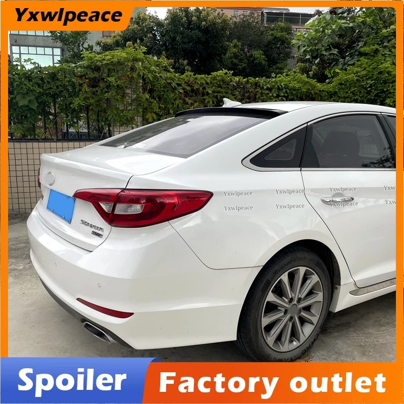 

For Hyundai Sonata 9 Spoiler 2015 2016 2017 2018 2019 ABS Plastic Primer Color Rear Window Roof Spoiler Car Accessories