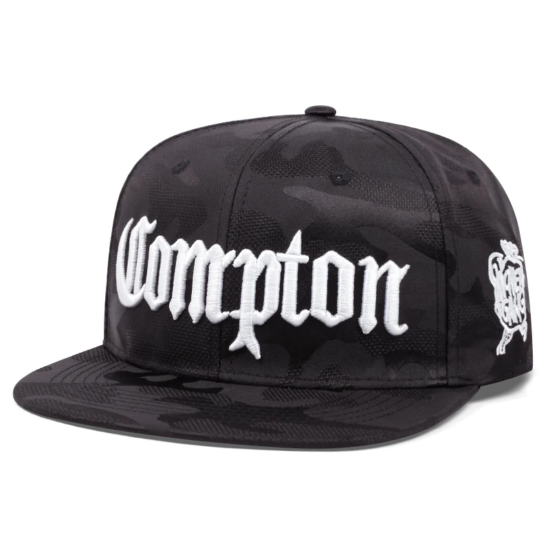 Czarny czapki baseballowe moro dla mężczyzn Hip Hop Rock czapka typu Snapback haft wysokiej mody czapka typu Trucker Outdoor płaskie czapki z