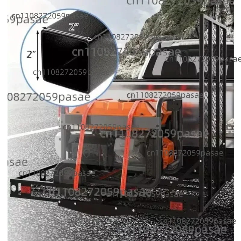 Heavy-Duty Wheelchair Carrier with Foldable Ramp, Compatible with 2-Inch Clamps