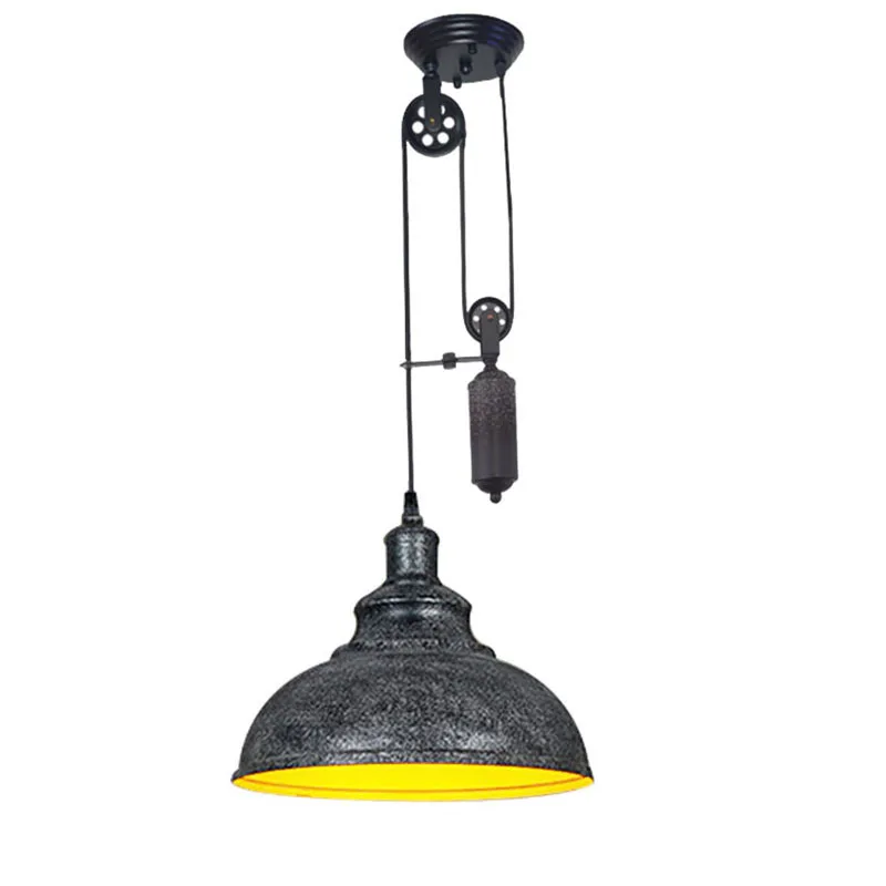Nordic pastoral loft retro industrial wind lift chandelier, bed and breakfast restaurant bedroom bedside bar lamp