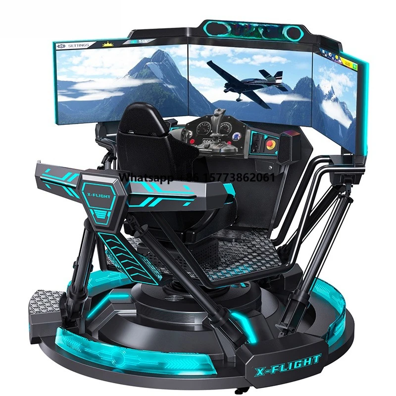 VR Flying Simulator Aircraft Teaching and Training 5D 7D 12D Science Popularization Exercise Equipment Study Simulation Cockpit