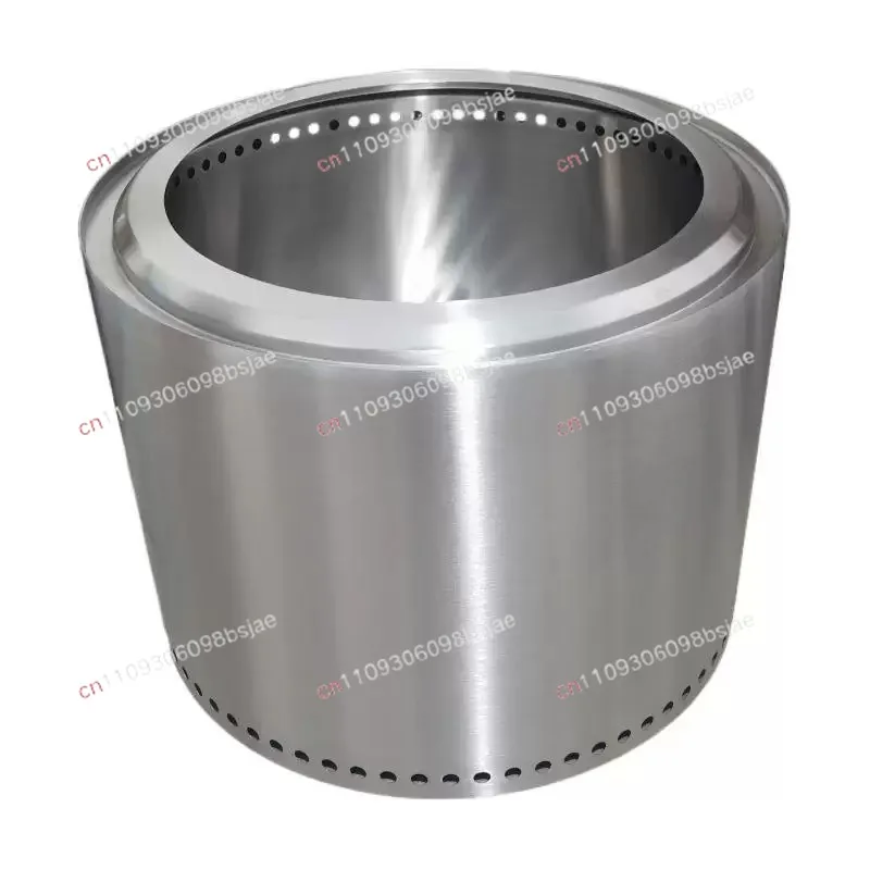 Outdoor Camping Wood-Burning Stove Large Integrated Stainless Steel Bonfire Stove Combustion Smokeless Courtyard Heating Stove