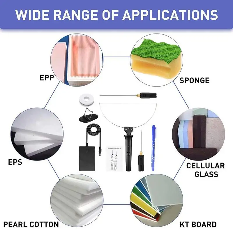 18W 3 In 1 Electric Styrofoam Cutter Cutting Machine Styro Foam Cutting Pen Portable Foam Cutting Knife Hot Heating Wire