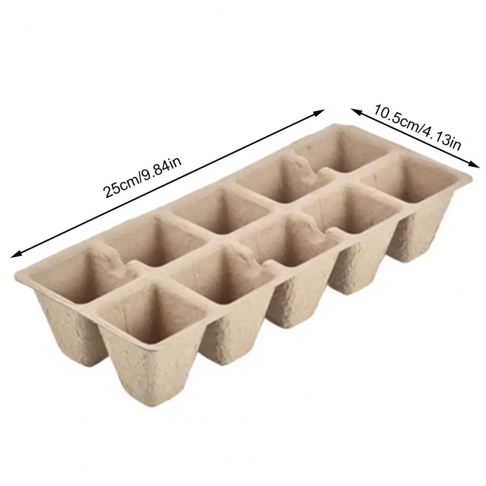 

10Pcs 21/25cm Germination Trays Plant Starter Pots Eco-friendly Starter Trays Construction Biodegradable Trays For Garden Tool