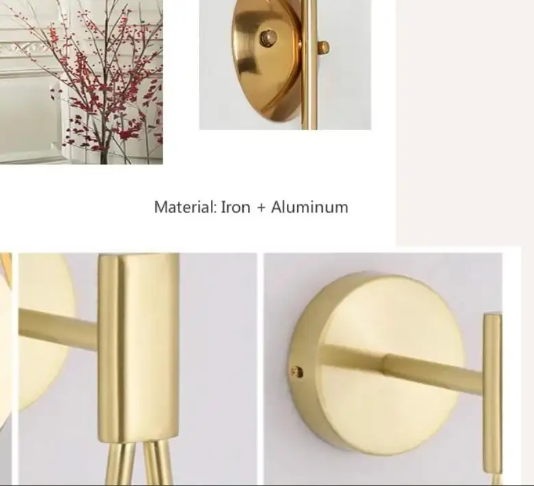 Nordic creative living room background wall lamp modern minimalist bedroom glass wall light