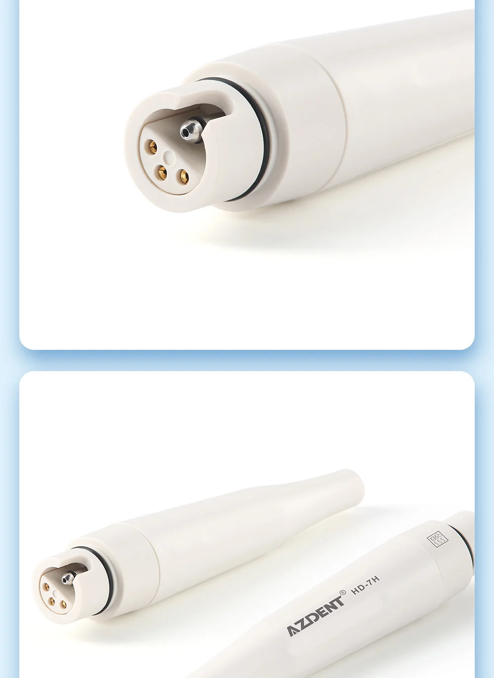 AZDENT Dental Ultraschall-Piezo-Scaler-Handstück mit LED-Beleuchtung, Plug-in-Griff, passend für EMS Woodpecker VRN DTE SATELE Ultraschall-Scaler – Detail 17