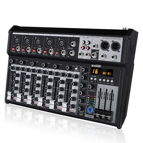 Dj Controller Mixer Audio mixing meter Card Professional Pc Digital Console Interface Console Professional Equipment 7 channels