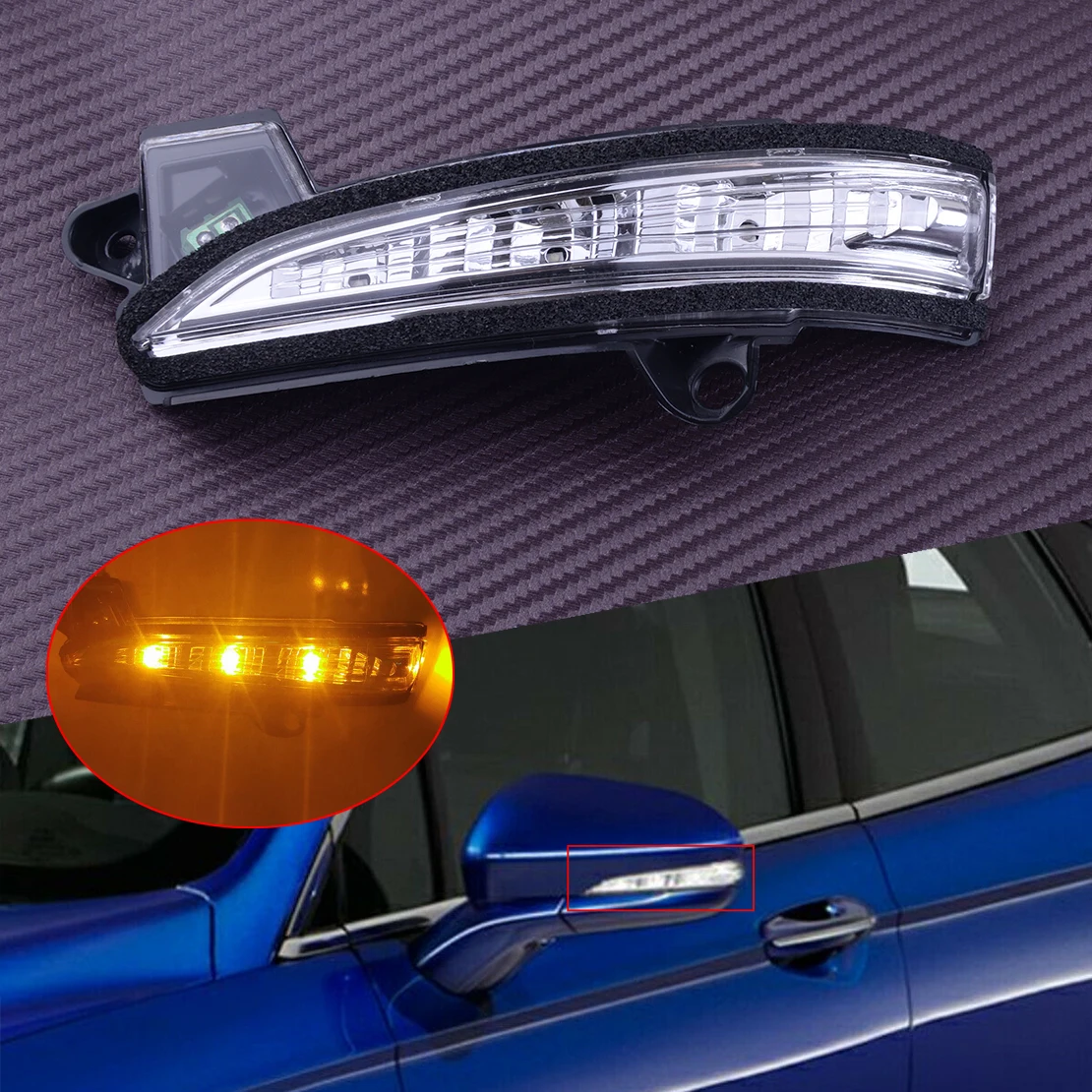 

Новая левая боковая лампа указателя поворота DS7Z13B375A для Ford Fusion Mondeo 2013-2016 2017 2018 2019 2020, 1.35W 13.5V