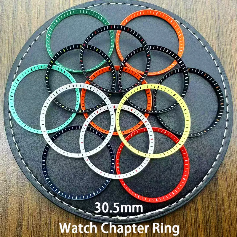 Dia 30.5mm SKX007 Replace Chapter Ring Fits SKX007 SKX009 SRPD Watch Cases Plasticsr Inner Ring NH35 NH36 Watch Case Refit Parts