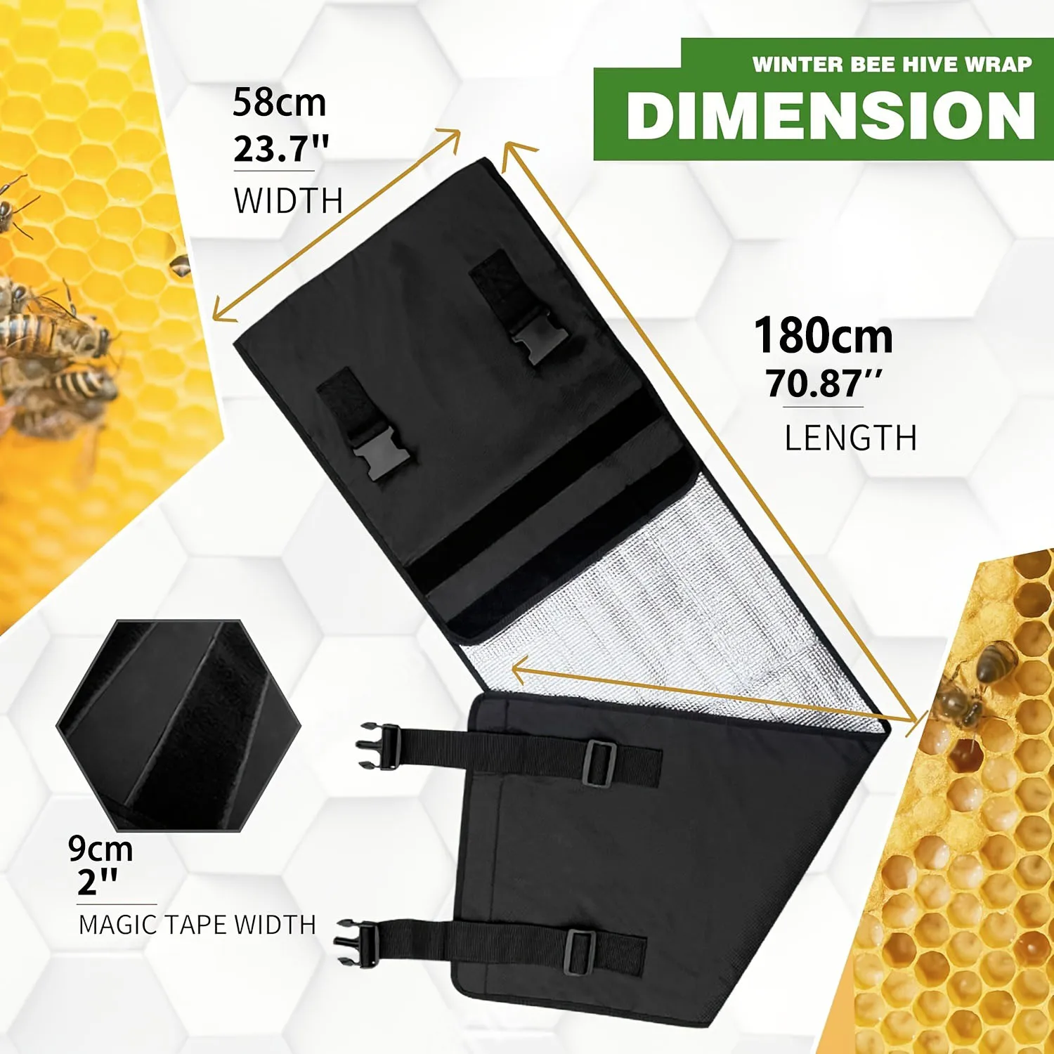 Picture 4: Adjustable Insect Box Insulation Cover for 8 Beehives Waterproof Windproof Reusable Beekeeping Equipment