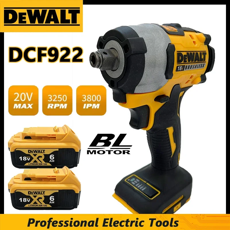 

Dewalt DCF922 Brushless Impact Wrench 610N.m Cordless Driver Large Torque Variable Speed Electric Wrench 20V Rechargeable Tools