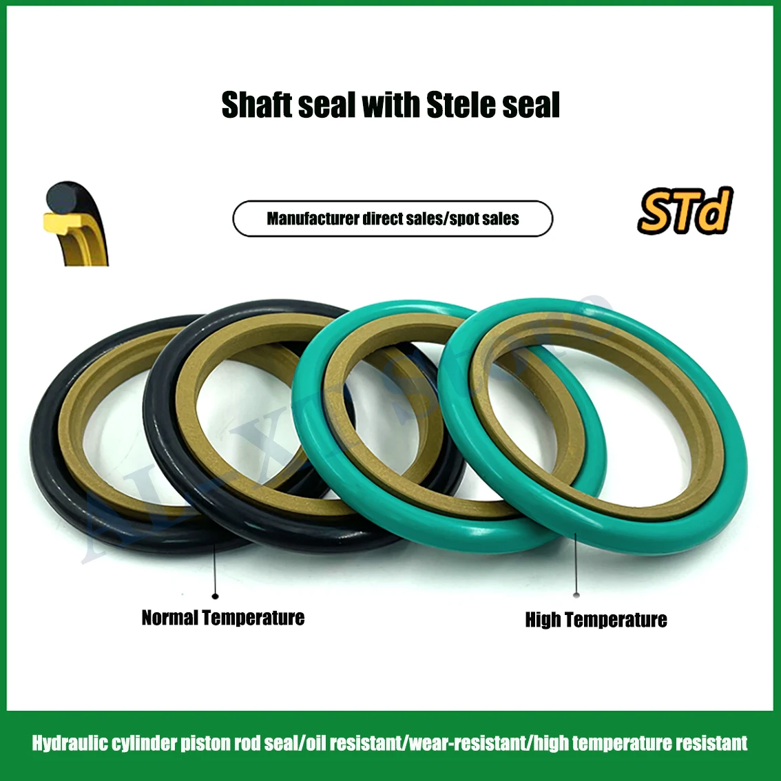 1PCS ID 40-190mm OD 51-211mm STd Shaft Seal Piston Sealing Ring O-Ring Piston Rod Sealing Ring Oil Seal Normal Temperature Type