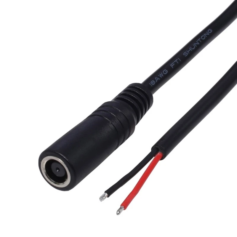 DC Power Supply Cable 7.4x5.0mm Female Male to 2 Pin Cable DIY wire Jack Charger charging Cord Extension Connector for Laptop