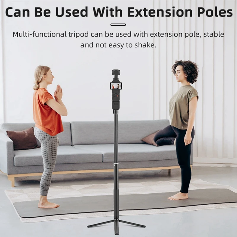 Dji osmo Pocket 3,ジンバルアクセサリー,ポケットカメラホルダー用の自撮り棒付きミニ三脚