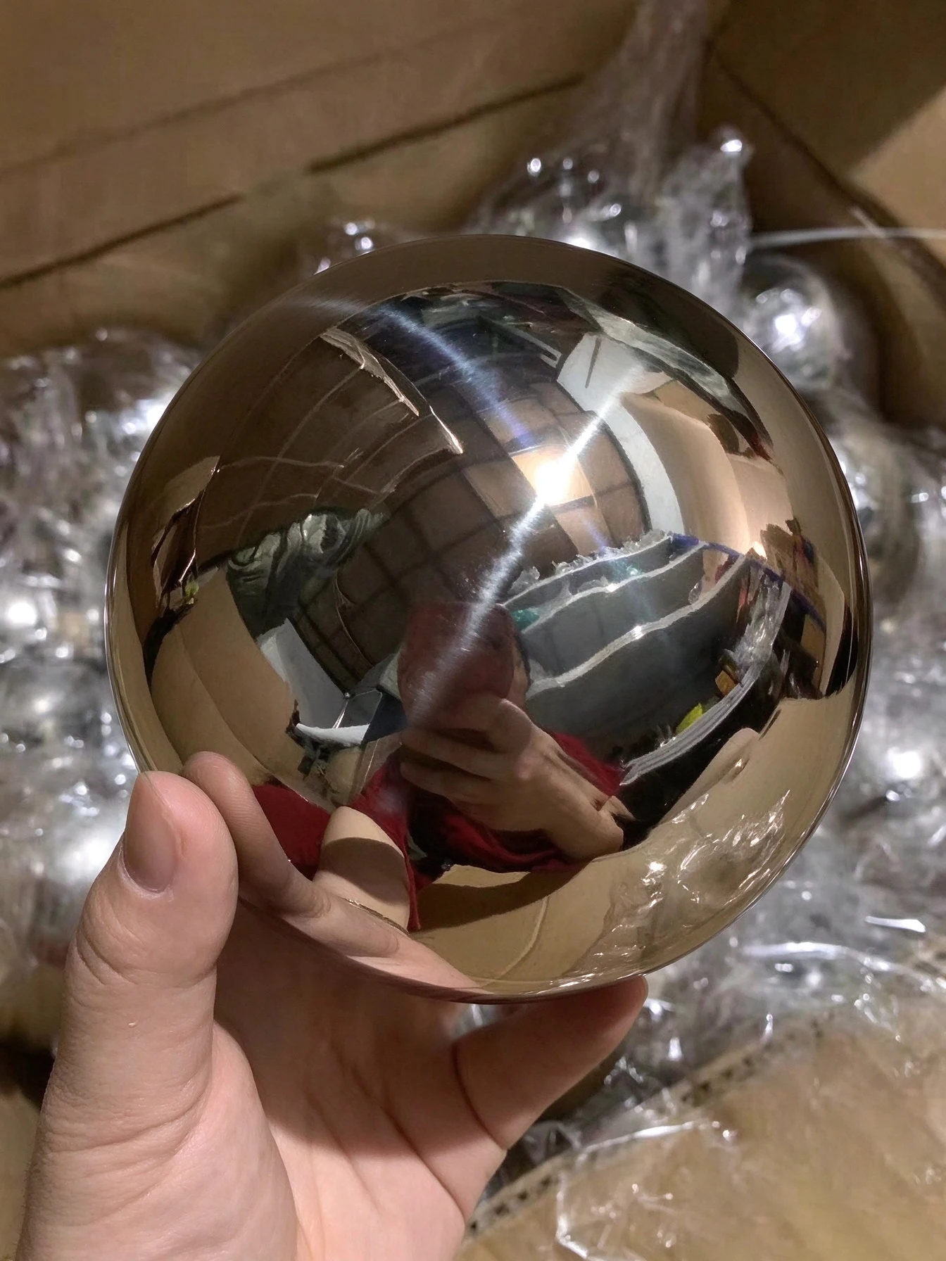 1Pcs Thickness 1.2mm 304 Stainless Steel Hollow Ball Mirror Decoration Round Ball Stainless Steel Large Round Ball Floating Ball