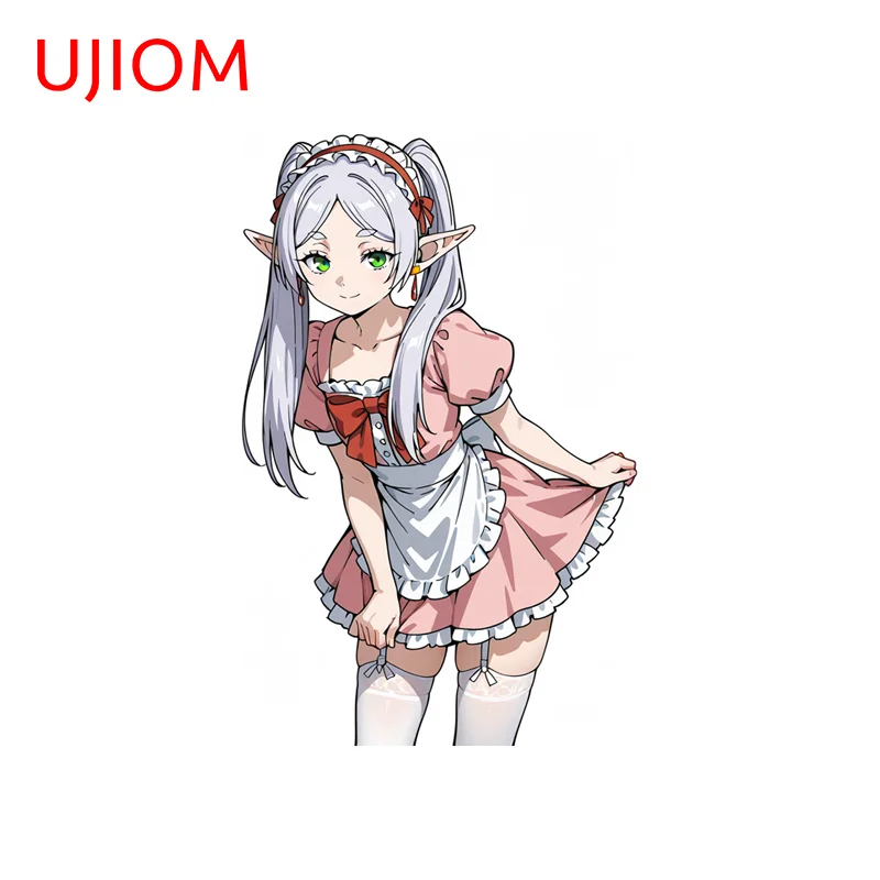 UJIOM Frieren Seductive Wall Sticker Kawaii Elf Girl Occlusion Scratch Vinyl Decal Decoration Chambre Laptop Related Items
