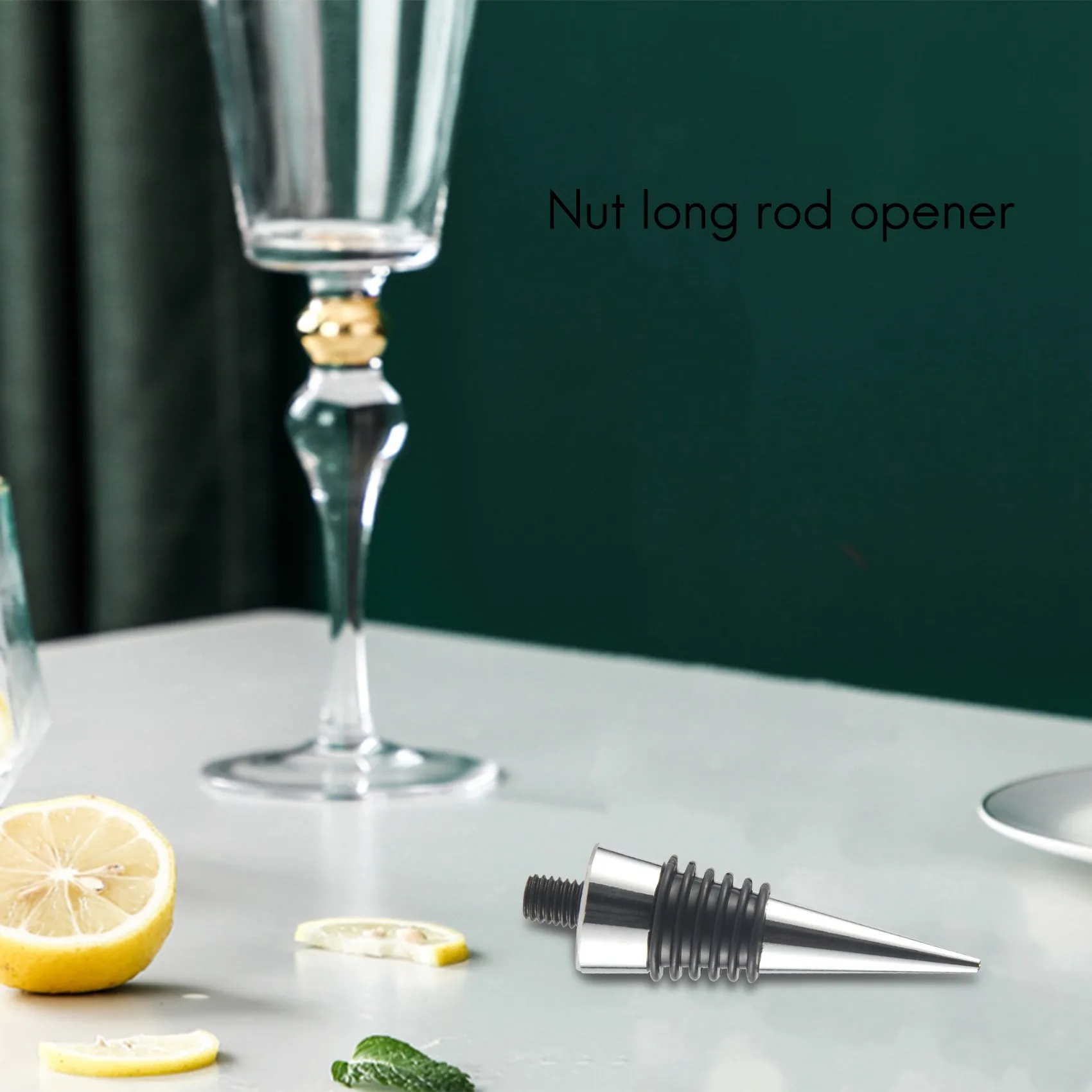 AS94-10Pcs Wine Stopper And 5Pcs Blank Bottle Opener Bottle Opener Inserts Set Hardware For Wedding Party Turning DIY Project