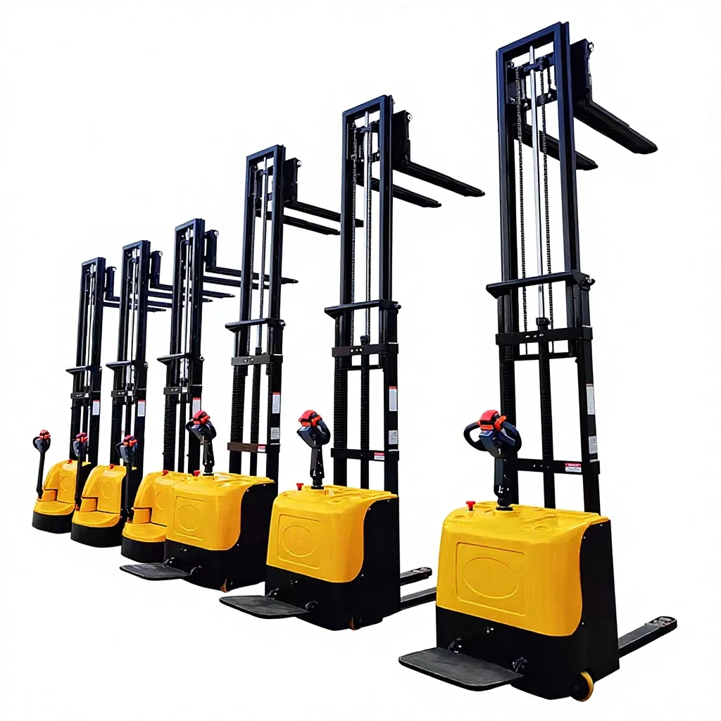 

Electric Forklift Pallet Stacker 1000kg 1500kg 2000kg Semi Electric Lifter Competitive Price