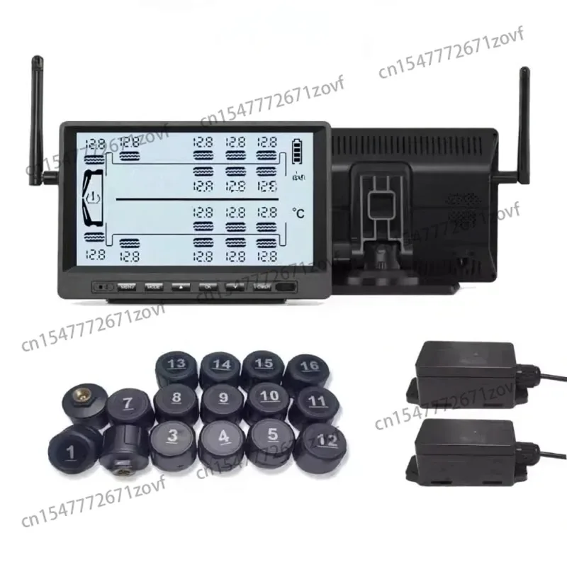 Automobile 6 8 12 16 22 Wheel Tire Pressure Monitoring System Sensor 12 Wheel 0-15 Bar HC22Q-1512Z Tire Pressure Trailer
