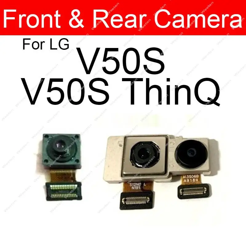 Front Rear Main Camera For LG V50 V50S V60 V70 ThinQ Back Big Camera Small Facing Camera Module Flex Cable Replacement