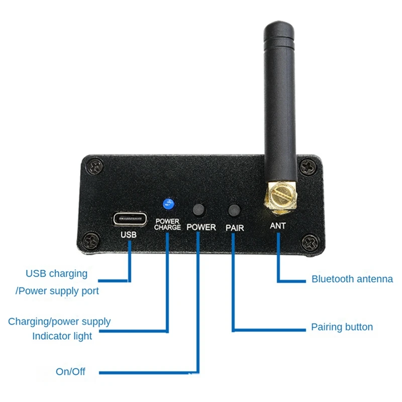 B63B-Bluetooth Audio Emitter Receiver Bluetooth 5.3 เครื่องส่งสัญญาณอะแดปเตอร์เสียงไร้สายสเตอริโอ